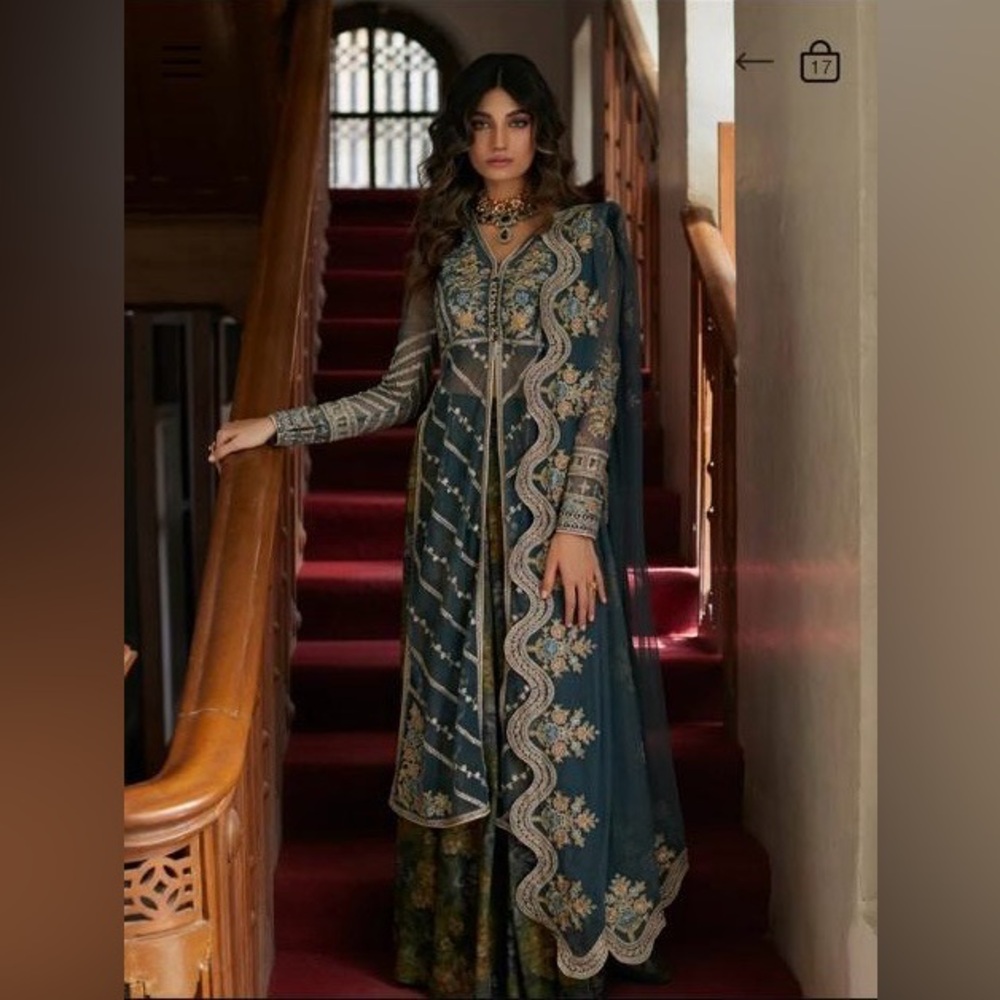 Ethnic - Teal and Gold Embroidered Wedding Set